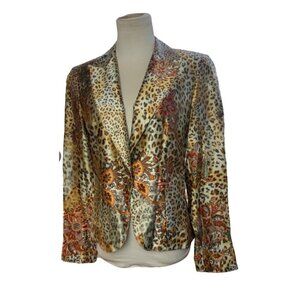 Alberto Makali Multi Color Print Jacket. Sz 6